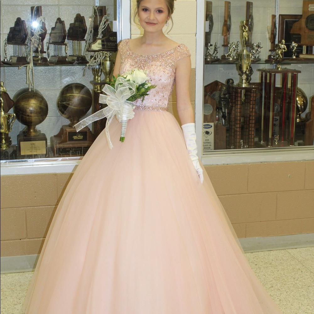 Mori Lee Prom Dress/Ball Gown sz 0, excellent cond